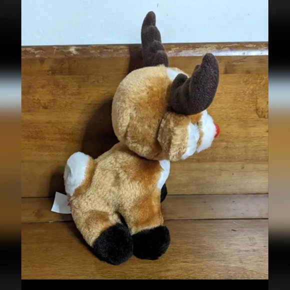 Vintage Rudolph the Red Nose Reindeer Holiday Christmas Plush Stuffed Animal - Picture 2 of 7